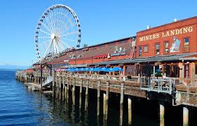 Afbeeldingsresultaat voor seattle waterfront with great wheel